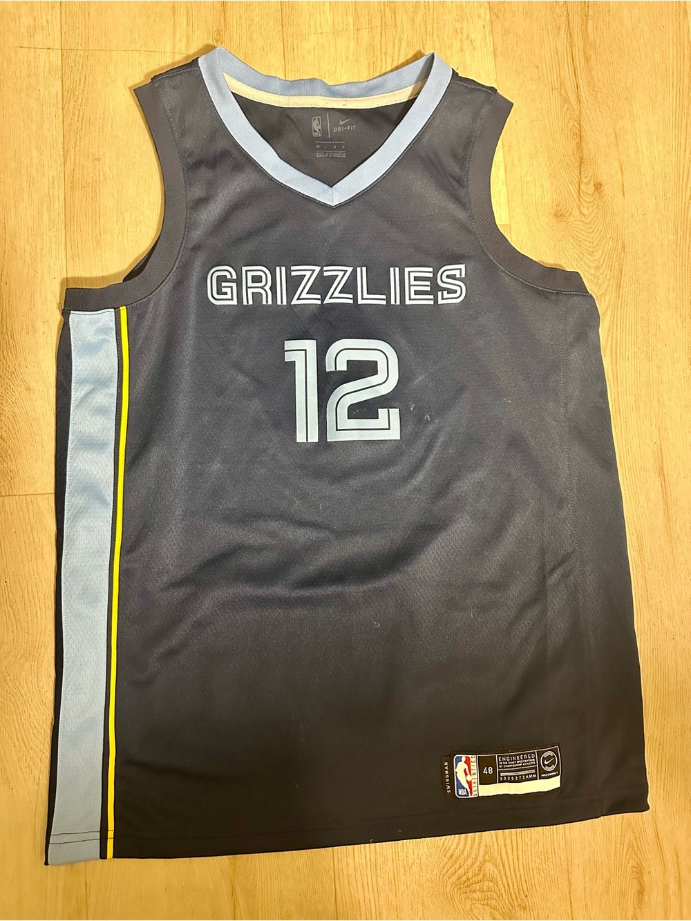 NIKE Ja Morant #12 Memphis Grizzlies Swingman Jersey Men’s 48 Large NBA